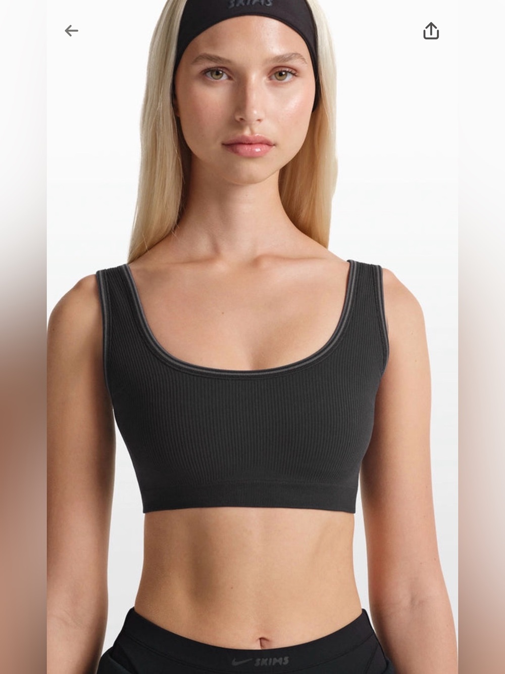NWT NIKE SKIMS scoop sports bra Small